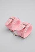 Rosé Velvet Cuffs – luxusné ružové putá s jemným plyšom